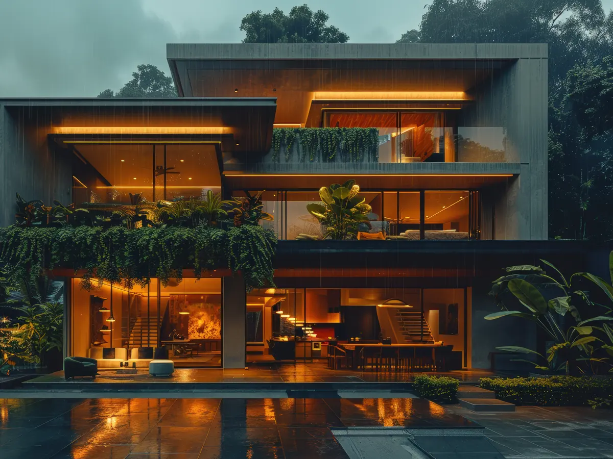 Premium villa residence with landscaped garden